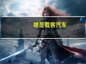 啥是载客汽车