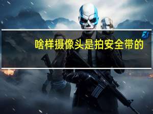 啥样摄像头是拍安全带的