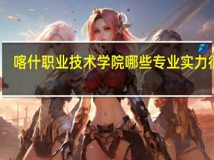 喀什职业技术学院哪些专业实力很强
