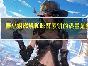 善小姐 燃烧咖啡酵素饼的热量是多少