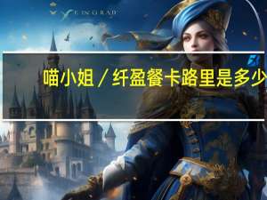 喵小姐 ／纤盈餐卡路里是多少