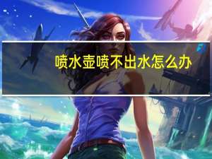 喷水壶喷不出水怎么办（喷水壶喷不出水）