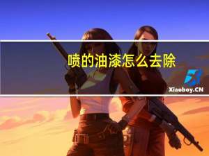 喷的油漆怎么去除