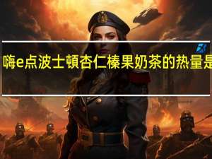 嗨e点 波士頓杏仁榛果奶茶的热量是多少