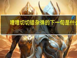 嘈嘈切切错杂弹的下一句是什么