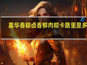 嘉华香粽 卤香鲜肉粽卡路里是多少