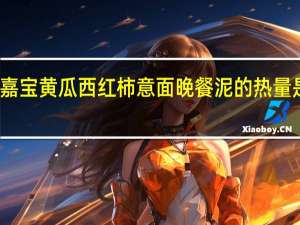 嘉宝 黄瓜西红柿意面晚餐泥的热量是多少