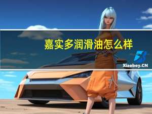嘉实多润滑油怎么样