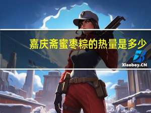 嘉庆斋蜜枣粽的热量是多少