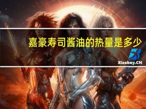 嘉豪寿司酱油的热量是多少