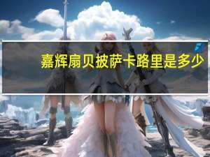 嘉辉  扇贝披萨卡路里是多少