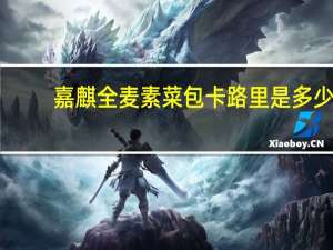 嘉麒 全麦素菜包卡路里是多少