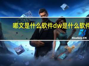 嘟文是什么软件 dw是什么软件