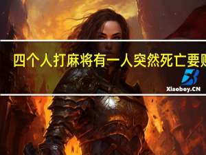 四个人打麻将有一人突然死亡 要赔偿（四个人打麻将）