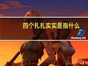 四个扎扎实实是指什么