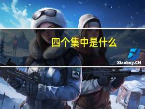 四个集中是什么