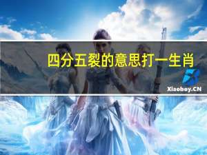 四分五裂的意思打一生肖（四分五裂的意思）