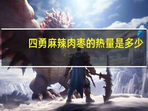 四勇麻辣肉枣的热量是多少
