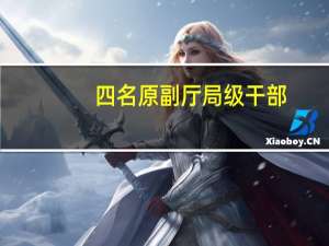 四名原副厅局级干部，同日被公诉 涉多宗罪名