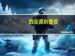 四定原则整改（四定原则）