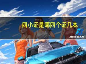 四小证是哪四个证几本