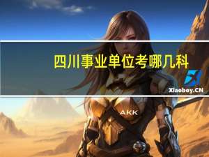 四川事业单位考哪几科