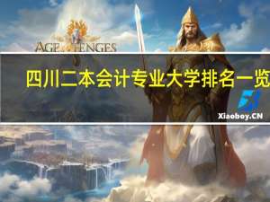 四川二本会计专业大学排名一览表