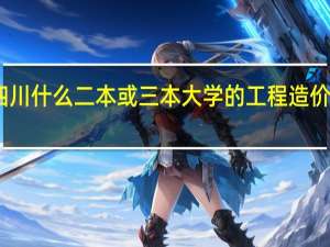 四川什么二本或三本大学的工程造价比较好