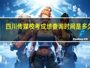 四川传媒校考成绩查询时间是多久呢
