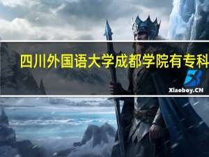 四川外国语大学成都学院有专科吗