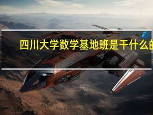 四川大学数学基地班是干什么的