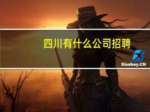 四川有什么公司招聘