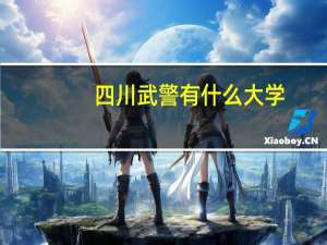 四川武警有什么大学