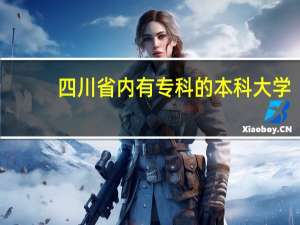 四川省内有专科的本科大学