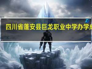 四川省蓬安县巨龙职业中学办学成绩