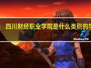 四川财经职业学院是什么类别的学校