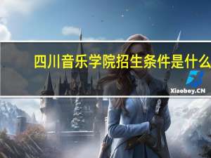 四川音乐学院招生条件是什么
