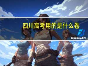 四川高考用的是什么卷