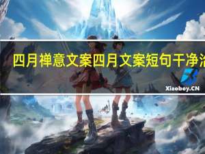 四月禅意文案 四月文案短句干净治愈
