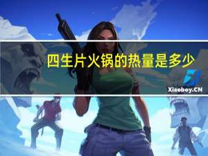 四生片火锅的热量是多少
