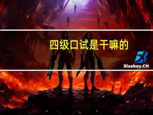 四级口试是干嘛的