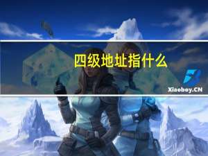 四级地址指什么