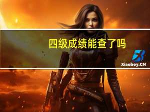 四级成绩能查了吗