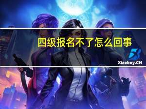 四级报名不了怎么回事