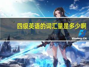 四级英语的词汇量是多少啊