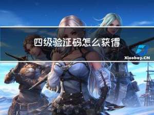 四级验证码怎么获得