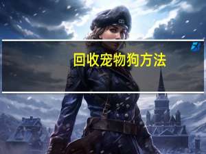 回收宠物狗方法