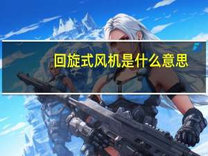 回旋式风机是什么意思