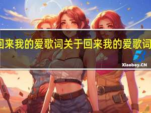 回来我的爱歌词 关于回来我的爱歌词的介绍