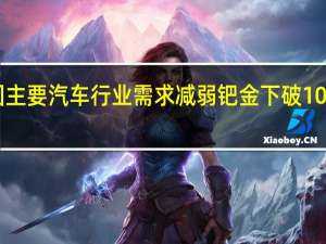 因主要汽车行业需求减弱钯金下破1000美元